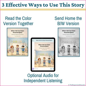 Personal Space Social Support Story Visual Cues Social Skills Body Language, image 3