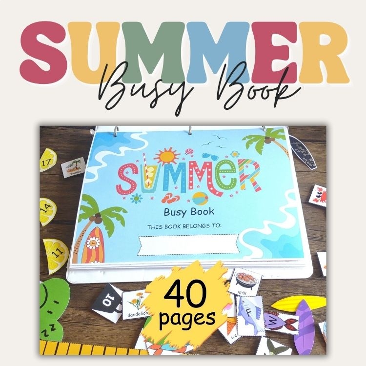 Summer Busy Book For PreK Summer Preschool Activities Summer Toddler Activities