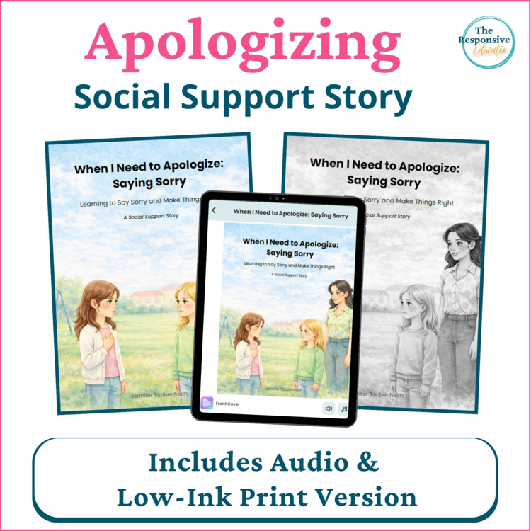 Apologizing Social Support Story Behavior Intervention Strategies