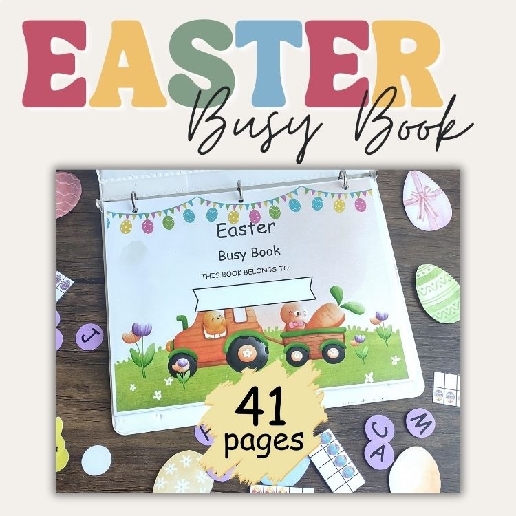 Easter Busy Book Activity Easter Busy Book Preschool Learning Binder