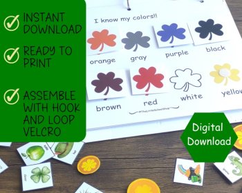 St. Patricks Day Busy Book Printable St. Patricks Day Learning Binder PDF, image 2
