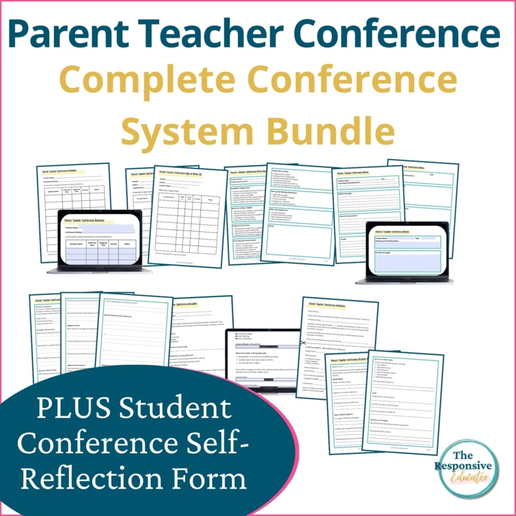 Parent Teacher Conference Checklist Letter Schedule Sign Up Sheet Sign In Notes