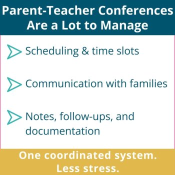 Parent Teacher Conference Checklist Letter Schedule Sign Up Sheet Sign In Notes, image 2