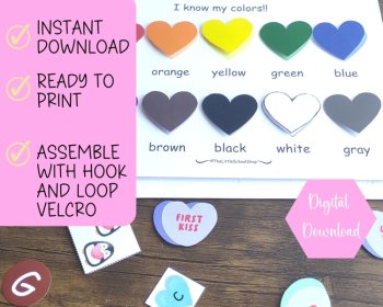 Valentine's Day Busy Book Valentine's Busy Book Preschool Learning Binder PDF, image 2