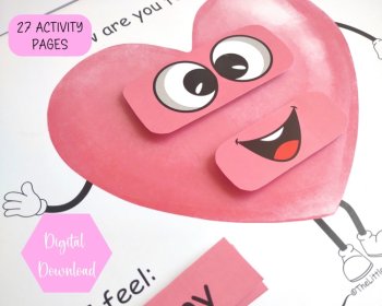 Valentine's Day Busy Book Valentine's Busy Book Preschool Learning Binder PDF, image 3