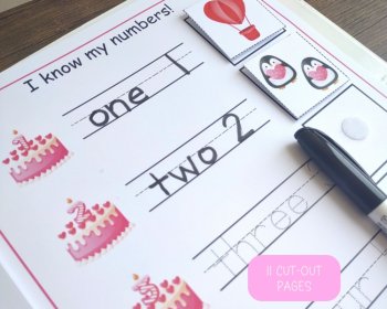 Valentine's Day Busy Book Valentine's Busy Book Preschool Learning Binder PDF, image 4