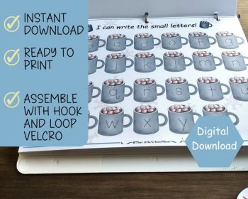 Winter Busy Book Printable Winter Busy Book Preschool Learning Binder, image 2