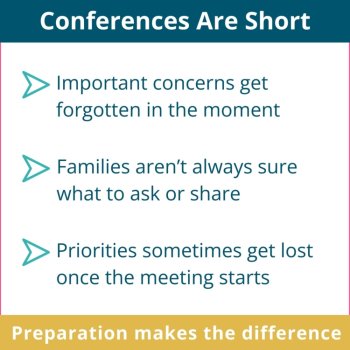 Parent Teacher Conference Family Input Forms, image 2