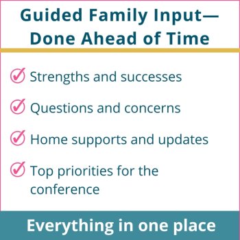 Parent Teacher Conference Family Input Forms, image 3