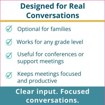 Parent Teacher Conference Family Input Forms, image 4