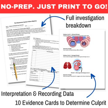The Respiratory System Failure Mystery – Detective SUB PLAN | Human Body Systems, image 3