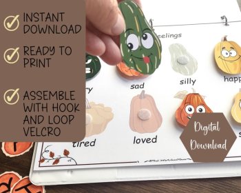 Thanksgiving Busy Book Toddler Activities PDF Download Printable, image 2