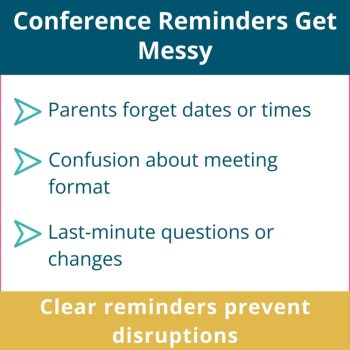 Parent Teacher Conference Reminder Letter Form Editable, image 2