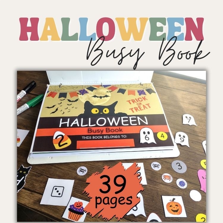 Halloween Busy Book Printable Toddler Halloween Learning Binder PDF Download