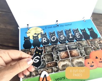 Halloween Busy Book Printable Toddler Halloween Learning Binder PDF Download, image 3