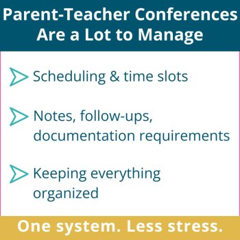 Parent Teacher Conference Schedule Checklist Sign-In Sheets Notes Forms Editable, image 2
