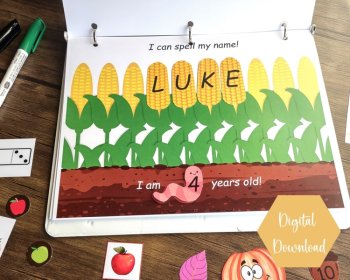Fall Busy Book For Toddlers Printable Fall Learning Binder PDF Download, image 3