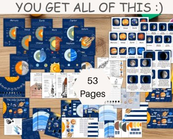 Solar System Busy Book For Preschoolers Space Themed Busy Book Preschool PDF, image 2
