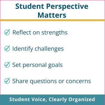Parent Teacher Conference Student Reflection Forms, image 2