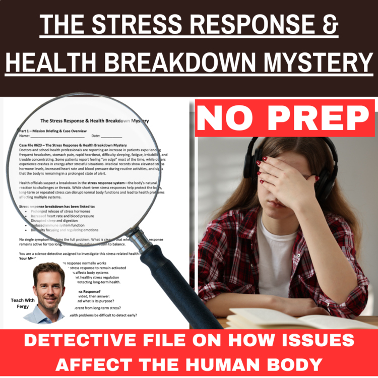 The Stress Response & Health Breakdown Mystery – Detective SUB PLAN | Systems