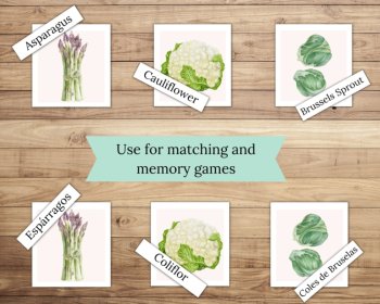 Vegetable Flashcards For Preschool Flashcards For Early Learning Montessori PDF, image 4