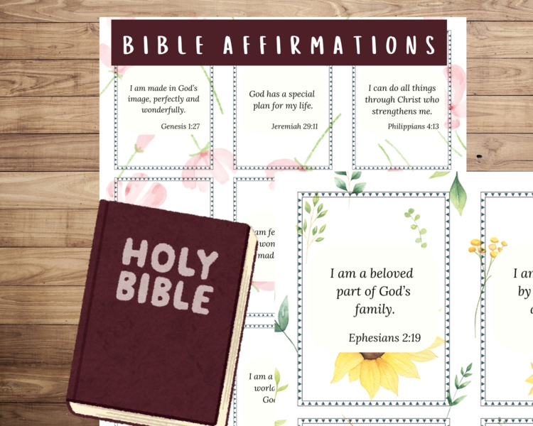 Bible Affirmations Printable Bible Affirmations