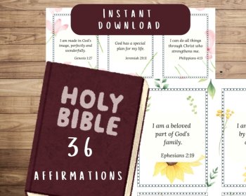 Bible Affirmations Printable Bible Affirmations, image 2