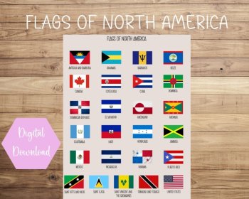 North America Map | Printable | Instant Download | PDF, image 4