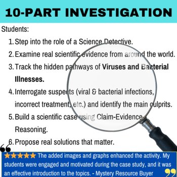 The Viral vs Bacterial Illness Mystery – Detective SUB PLAN | Human Body Systems, image 2