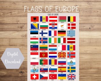 Map of Europe | Printable | Instant Download | PDF, image 4