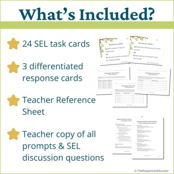 Spring & Earth Day Write the Room + Would You Rather Social Skills Activity SEL, image 2