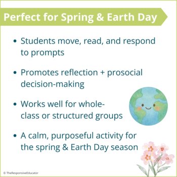 Spring & Earth Day Write the Room + Would You Rather Social Skills Activity SEL, image 4