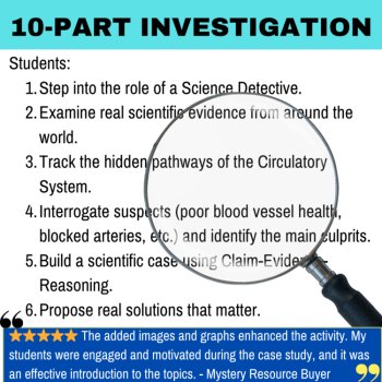 The Circulatory System Breakdown Mystery – Detective SUB PLAN | Body Systems, image 2