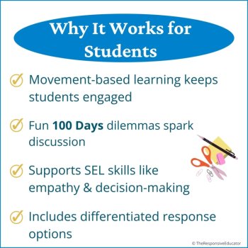 100th Day of School Write the Room + Would You Rather Social Skills Activity SEL, image 3