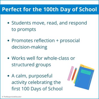 100th Day of School Write the Room + Would You Rather Social Skills Activity SEL, image 4