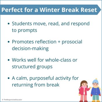 Winter Break Reset Write the Room + Would You Rather Social Skills Activity SEL, image 4