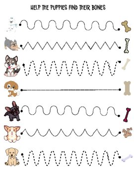 Preschool Line Tracing Worksheets | Printable | Instant Download | PDF, image 2