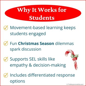 Christmas Write the Room + Would You Rather Social Skills Activity SEL, image 3