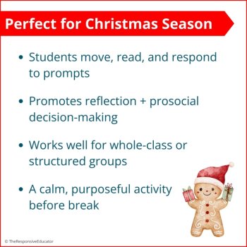 Christmas Write the Room + Would You Rather Social Skills Activity SEL, image 4