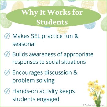 Easter Spring Expected vs Unexpected Behaviors Choices Sort Activity SEL, image 3