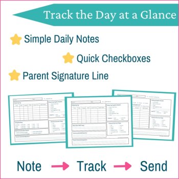Toileting Data Sheet Diaper Change Log SPED Daily Communication Logs, image 2
