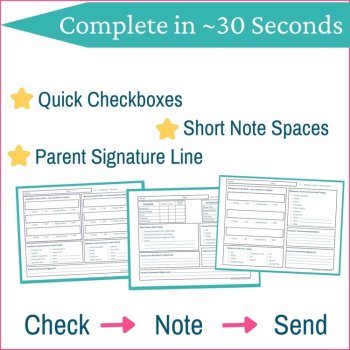 Daily Communication Log Special Education Parent Communication Log SPED, image 2