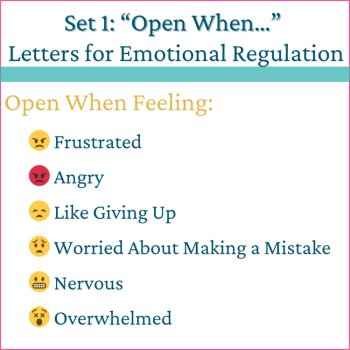 Letter to My Future Self Set #1- "Open When..." Emotional & Behavior Topics, image 4
