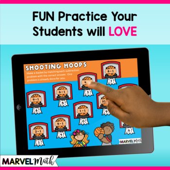 -1 Subtraction Math Facts Practice - Fun Google Slides, image 2