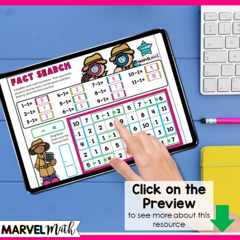 -1 Subtraction Math Facts Practice - Fun Google Slides, image 4