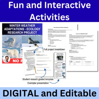 Snow Day Science Activity Bundle - Snow, Snowflakes, Winter | 6th 7th 8th Grade, image 4