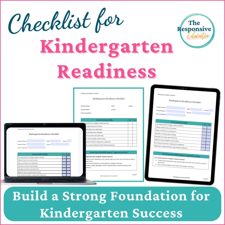 Kindergarten Readiness Checklist