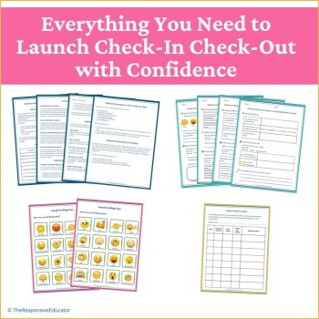 Check In Check Out (CICO) Behavior Sheet SEL Feelings Emotion Check In Chart, image 4