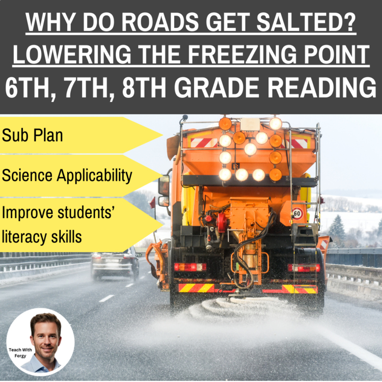 Why Do Roads Get Salted? Reading | How Salt Melts Ice, Winter | 6th, 7th, 8th