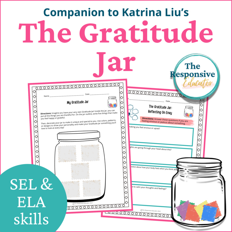 The Gratitude Jar Book SEL Character Education Read Aloud Activities